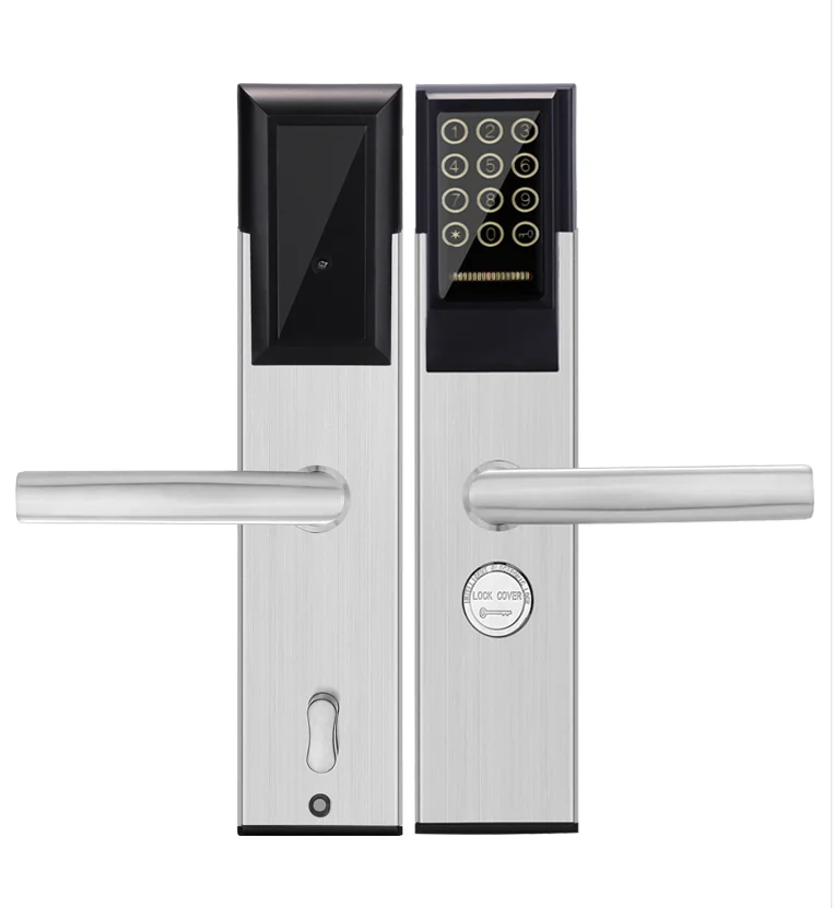 

LK-0806 intelligent IC sensor password door lock metal material office / hotel / home wooden door lock