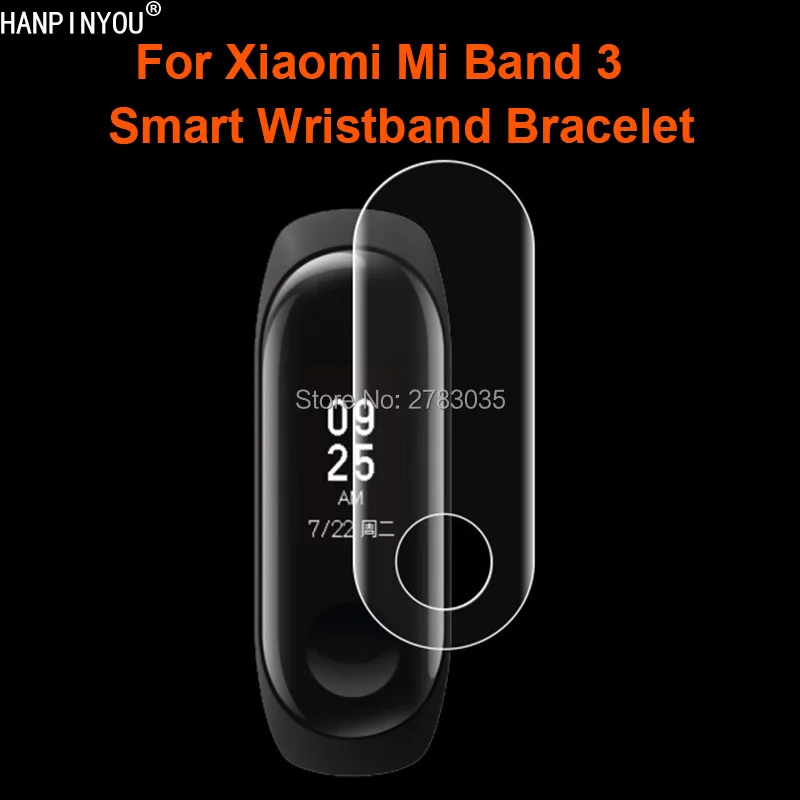 Умный Браслет для Xiaomi Mi Band 3 Band3 мягкая защитная пленка из ТПУ экрана (не