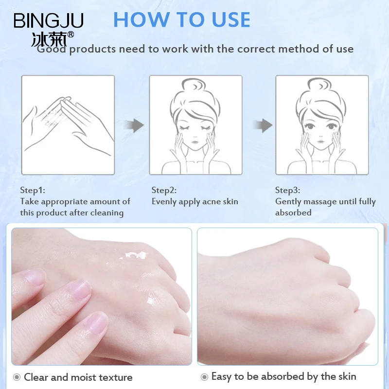 

Face Acne Cleaning Cream+Acne Treatment Essence Oil Control Plant Extracts Skin Care Remove Repair Comedone Pimple Face Care
