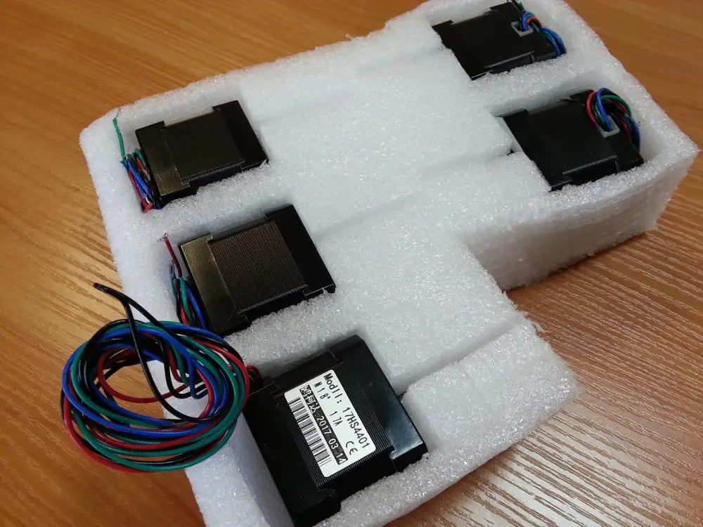 Шаговый электродвигатель Nema17 42 nema 17 42bygh (17HS4401) 40 мм 1 7a для 3D принтера и CNC XYZ 5 шт.|nema17