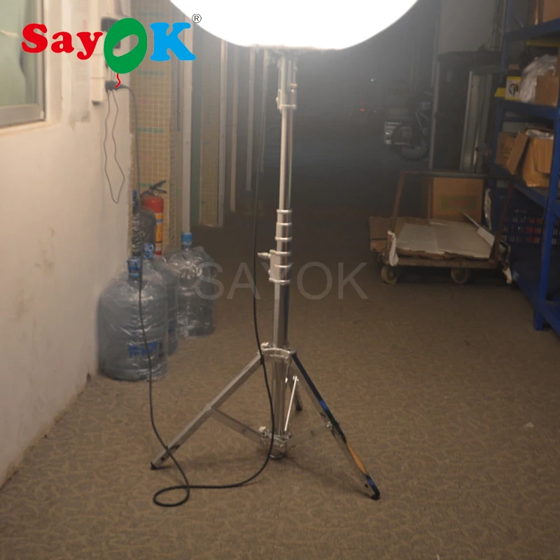 Горячая Распродажа надувной штатив из нержавеющей стали шар с галогенсветильник