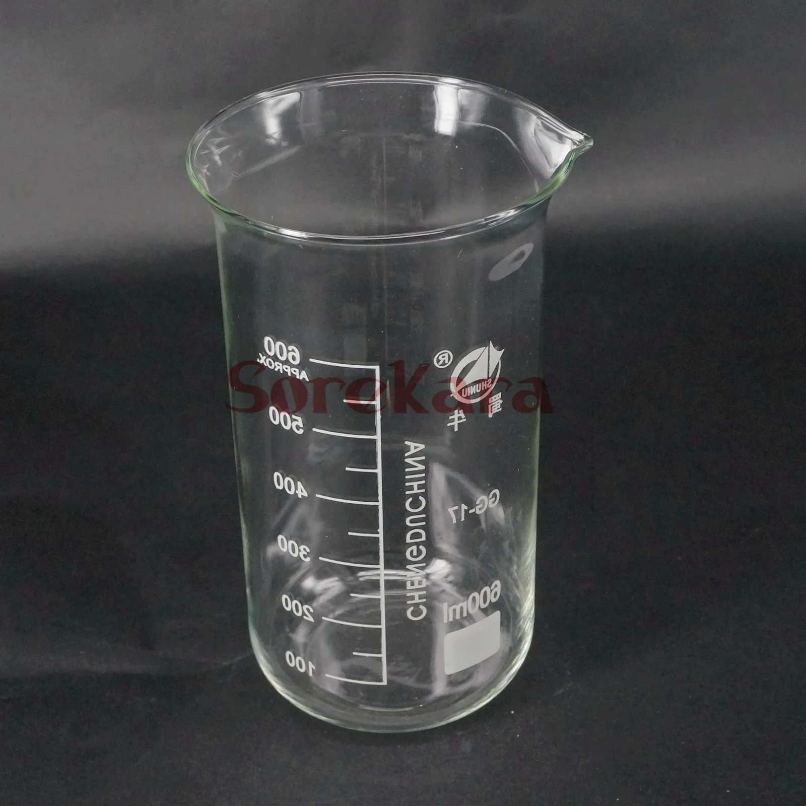 600ml Tall Form Beaker Chemistry Laboratory Borosilicate Glass Transparent Thickened with spout | Канцтовары для офиса и дома