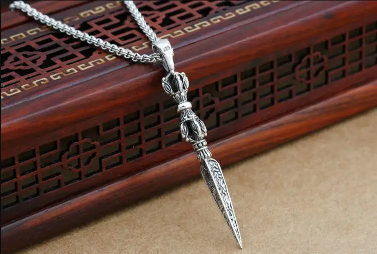 Винтажный амулет Ваджра тибетский Амулет из серебра 925 пробы|amulet|amulet necklacependant drop |