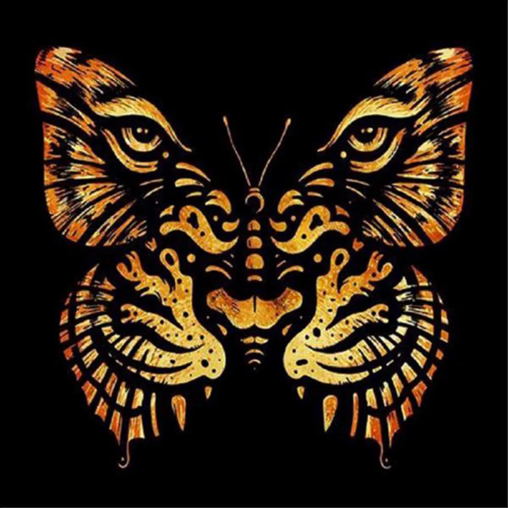 

Abstract Butterfly Tiger Face Diamond Mosaic Full Drill Square/round Diy Diamond Painting Cross Stitch Diamond Embroidery Art