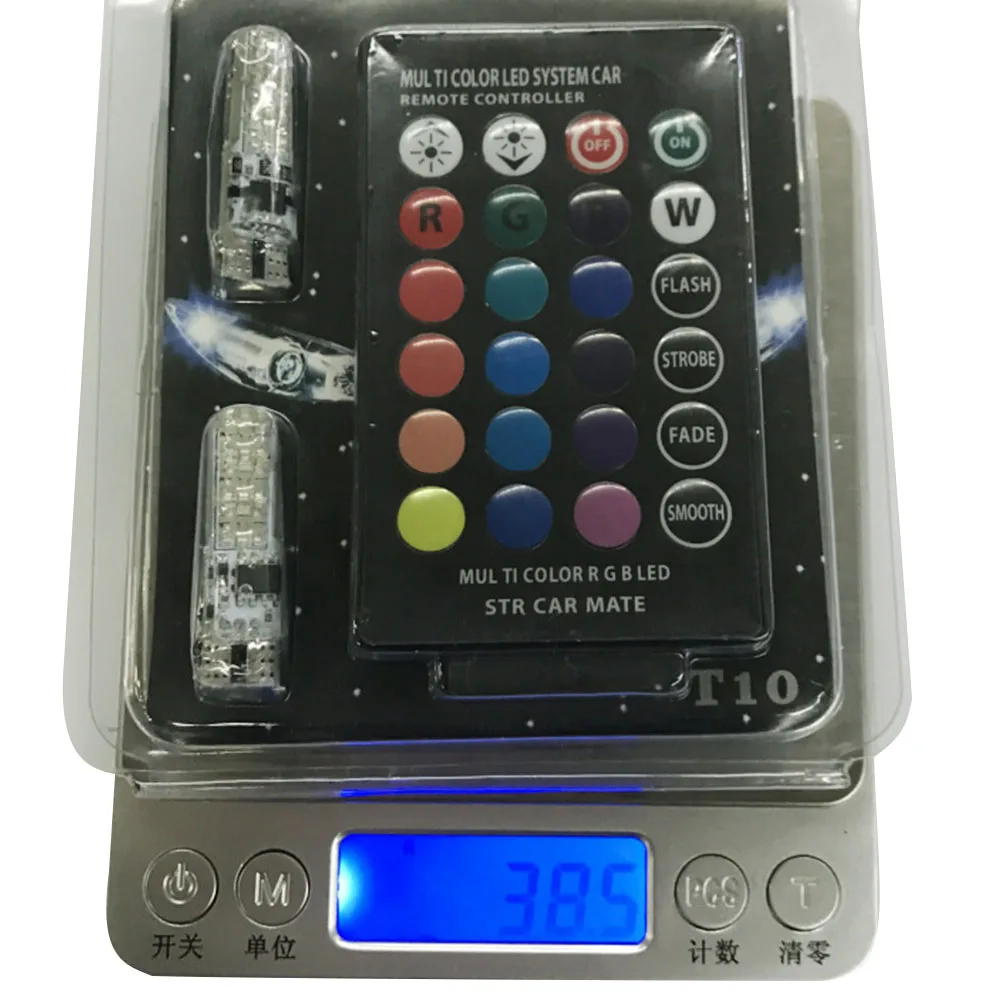 Автомобильный RGB LED 12V T10 5050 SMD сигнальная лампа для чтения клиновидный Свет