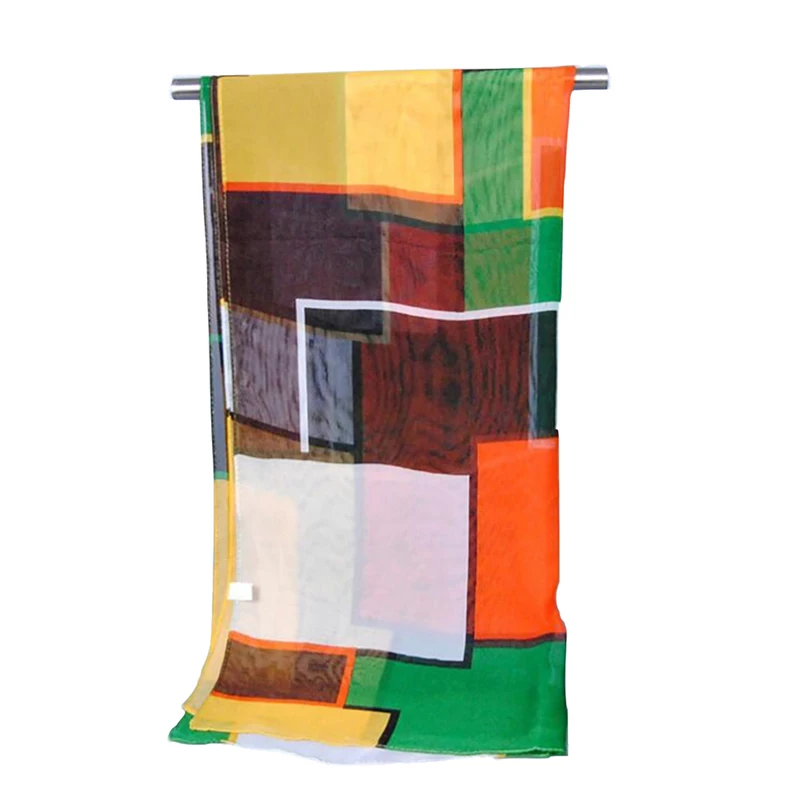Модный женский Гладкий шифоновый шарф, женский удобный длинный шейный большой шарф, летняя Солнцезащитная шаль, вуаль, палантин