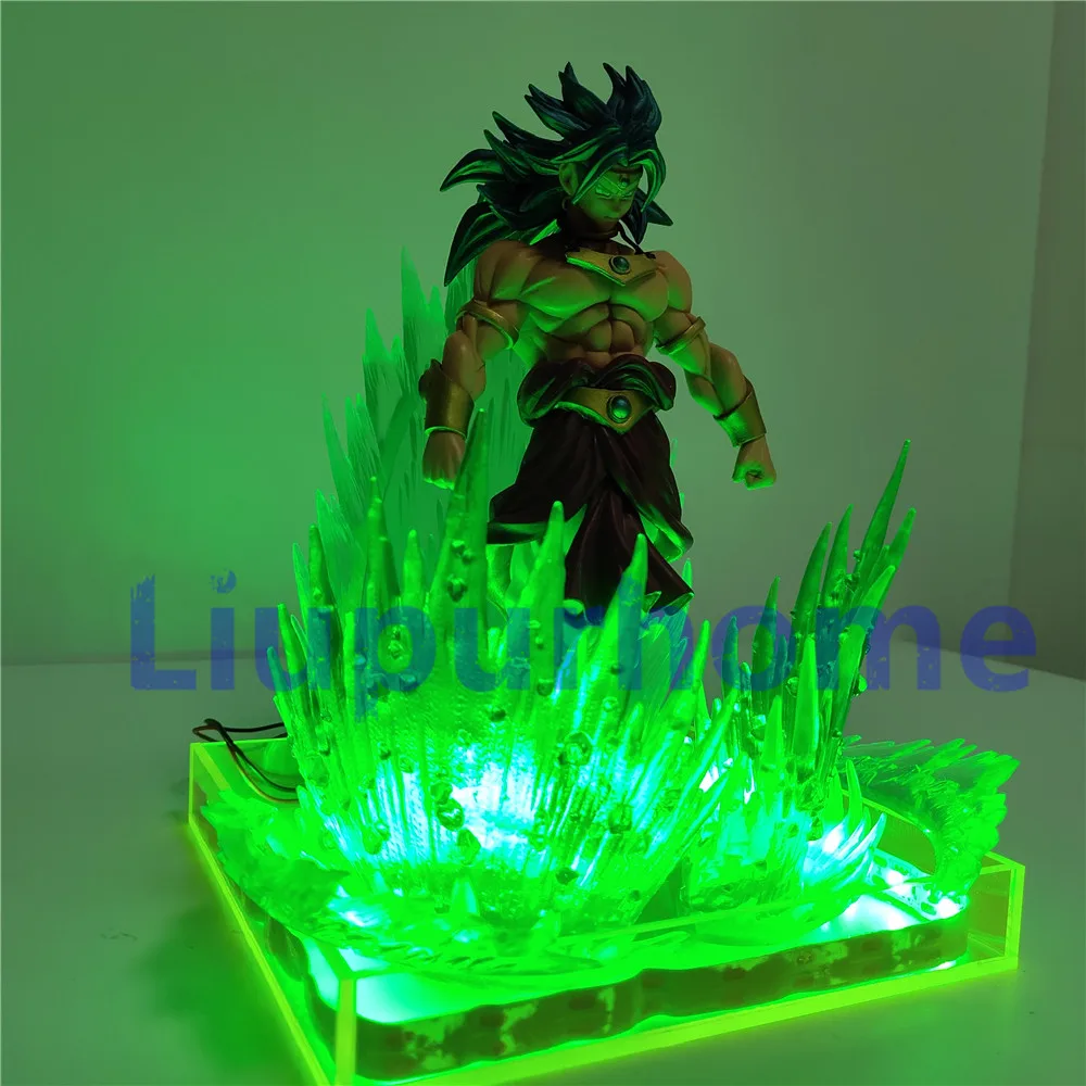 Лампа Dragon Ball Z Super Broly Broli светодиодсветодиодный с зеленым эффектом аниме игрушки