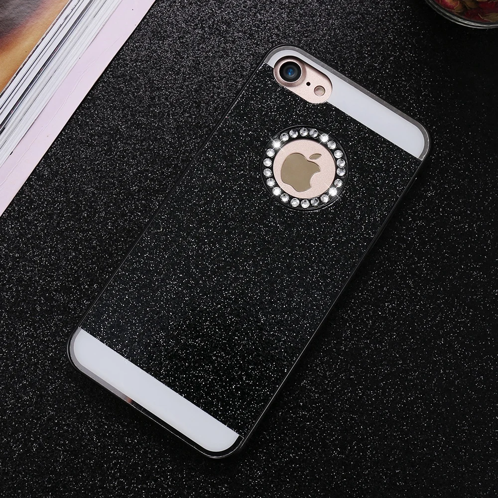 FLOVEME блестящая пудра для телефона чехол iPhone 5 5S 6 7 4S Чехлы Bling 6s Plus женский девчачий