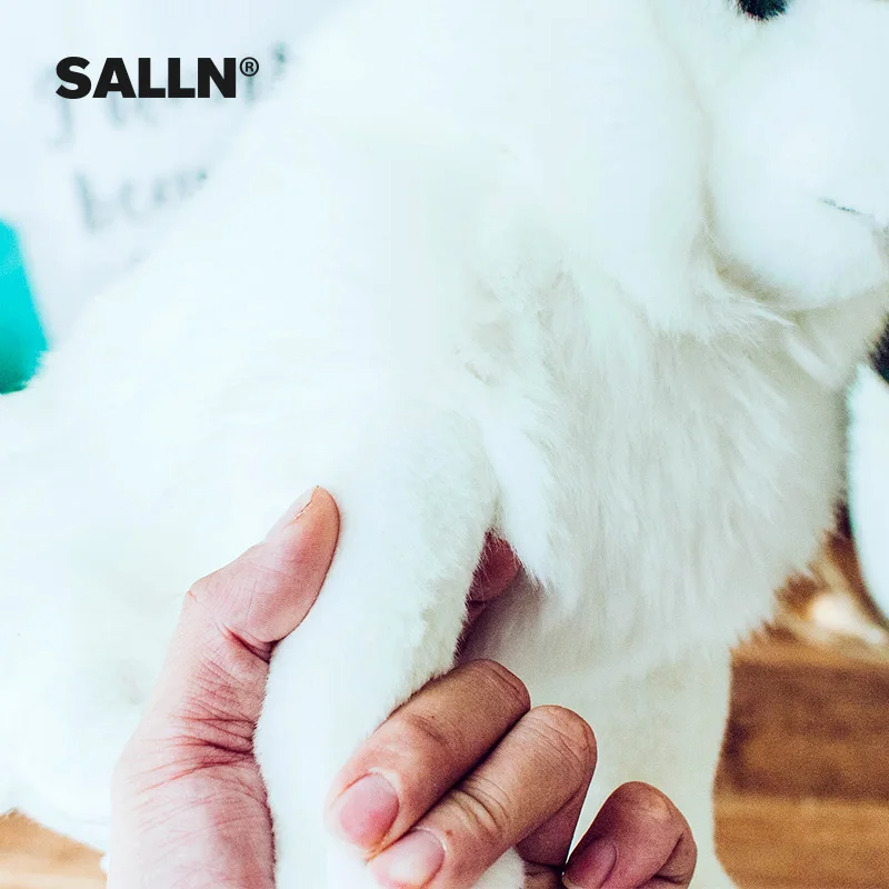 29 см милая плюшевая игрушка Samoye dog супер мягкая для симуляции животных сна
