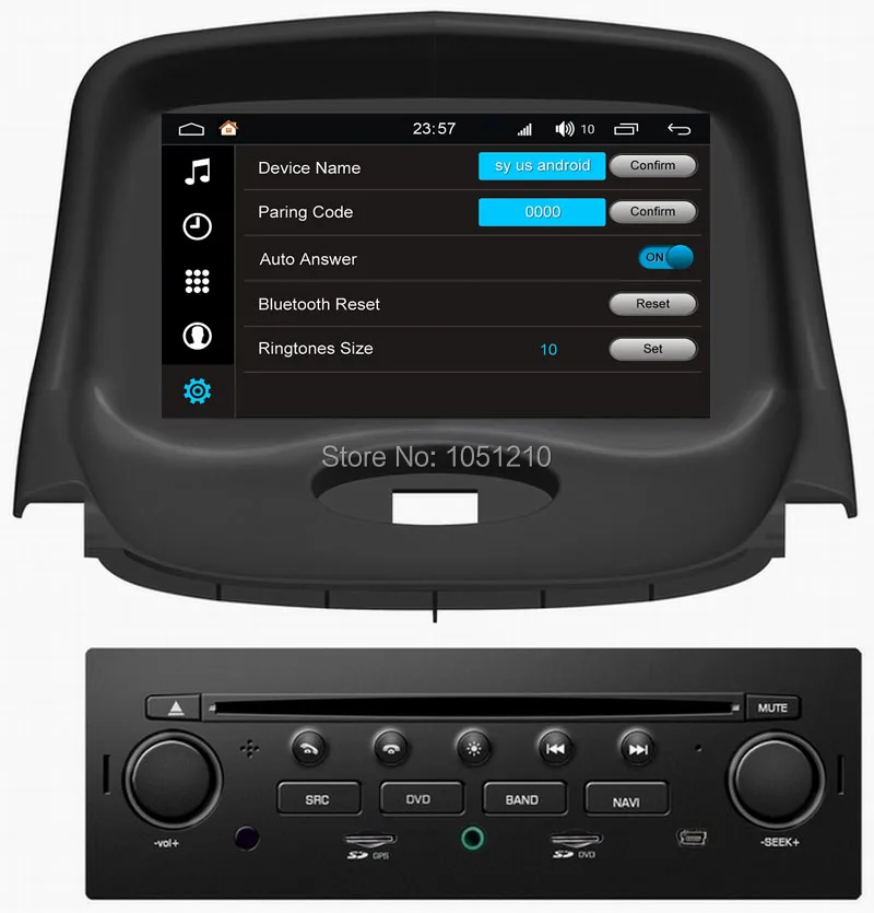 

Ouchuangbo 8 Core car multimedia player gps recorder for Peugeot 206 with android 8.0 radio 1080P video CarPlay 2GB+32GB S200