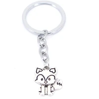 hzew cute tiny animal fox key chains simple fox keychain gift