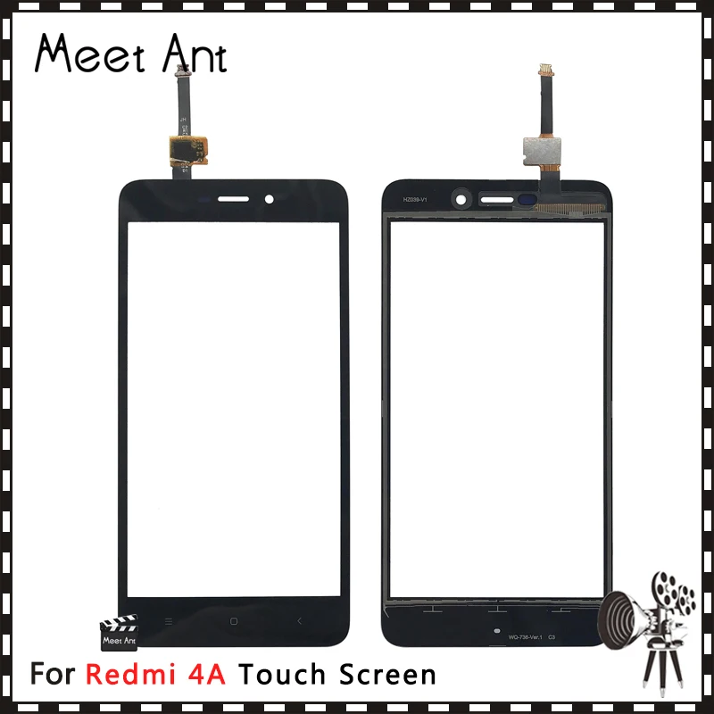 AAA высокое качество 5,0 ''для Xiaomi Redmi 4/4 Pro/4A/4X сенсорный экран дигитайзер сенсор внешняя Передняя стеклянная панель объектива