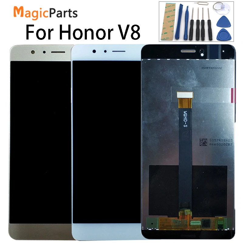 Для huawei Honor V8 KNT-AL20 KNT-UL10 KNT-AL10 KNT-TL00 KNT-TL10 ЖК-дисплей Дисплей+ кодирующий преобразователь сенсорного экрана в сборе Замена