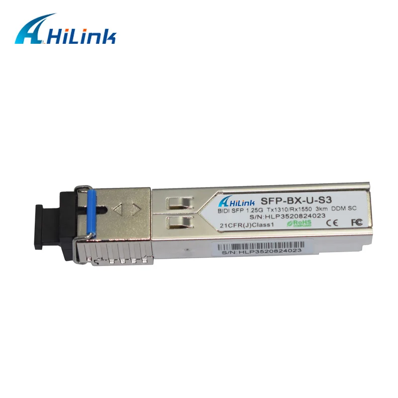 Бесплатная доставка! 1G 1000 базовое одиночное волокно LC/SC BiDi 1 25G Tx1310nm/Rx1550nm 3 км WDM SFP с