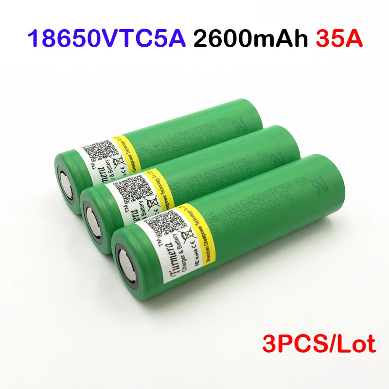 VTC5A 2600mAh 18650 Lithium Battery 30A Discharge for Sy US18650VTC5A Electronic Cigarette ues Turmera jun20 | Электроника