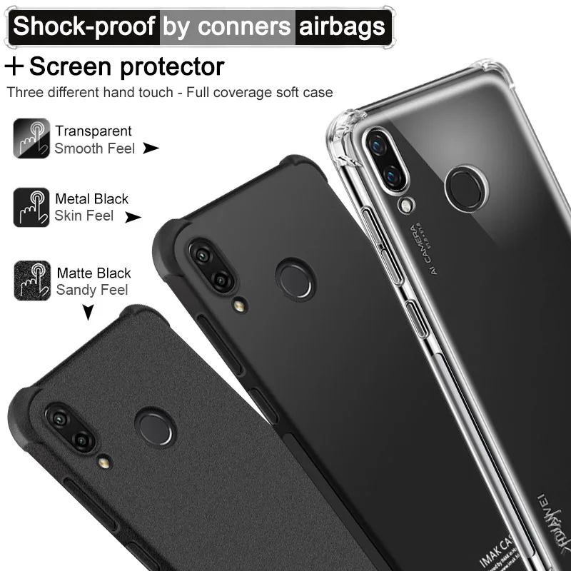 Для huawei nova 3 чехол iMAK водителя супер-тонкий мягкий для телефона бампер + Экран