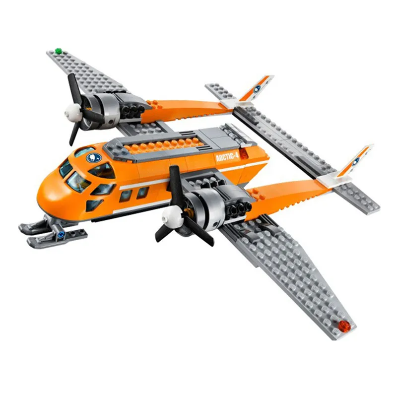 391 шт. Новый Arctic Supply Plane Compatibie Строительные блоки Набор игрушек DIY Развивающие