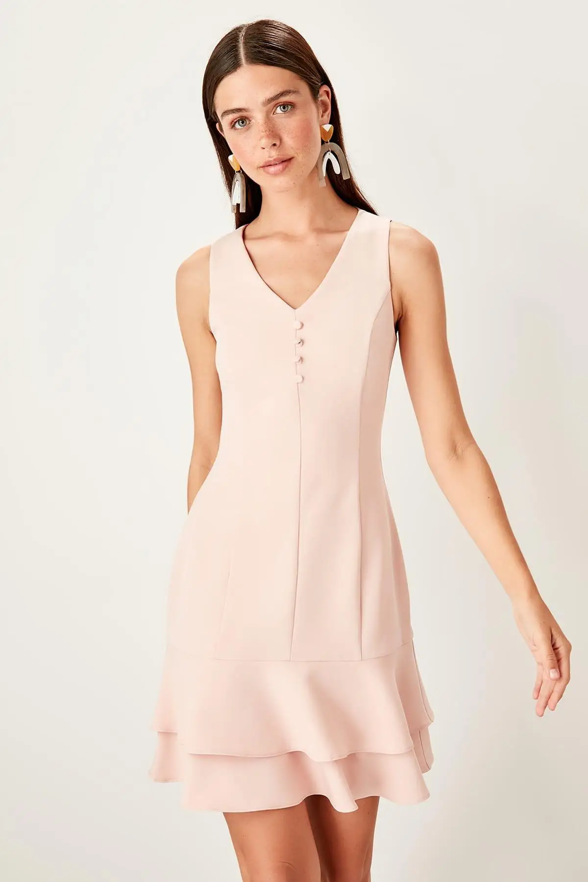 Trendyol платье с пуговицами TWOSS19EL0103|Женские платья| |