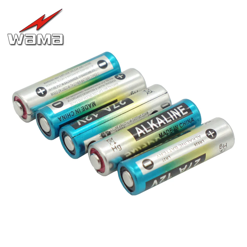 5x Wama 12 в 27 а первичные сухие батареи A27 27AE 27MN L828 электронные автомобильные дистанционные игрушки щелочные батареи оптом