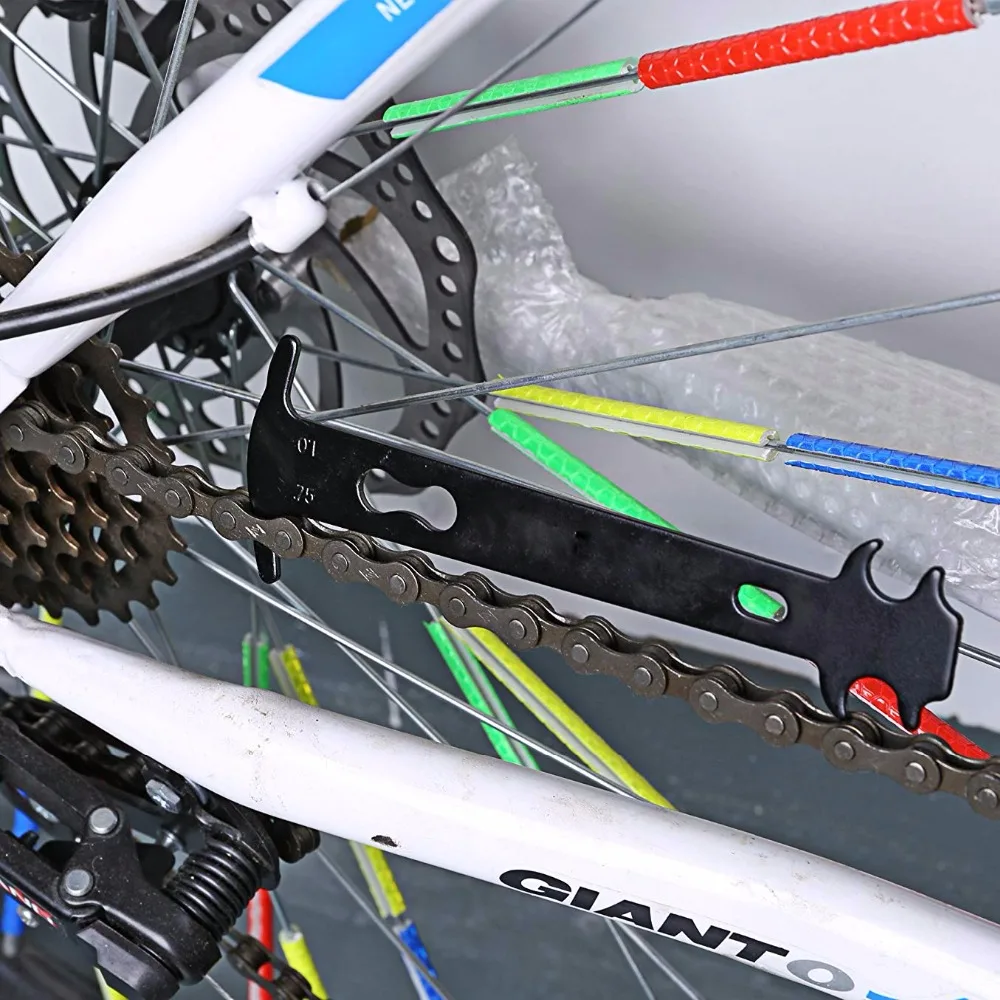

Multi-Functional Bike Chain Wear Indicator Tool Chain Checker Kits Multi-Functional Bicycle Repair Tool