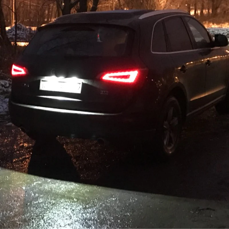 For Audi A4 B8 A5 Q5 S5 TT A1 S4 A6 A7 2008-2013 Error Free 2x SMD Rear White Led Number License Plate Lights Lamp | Автомобили и