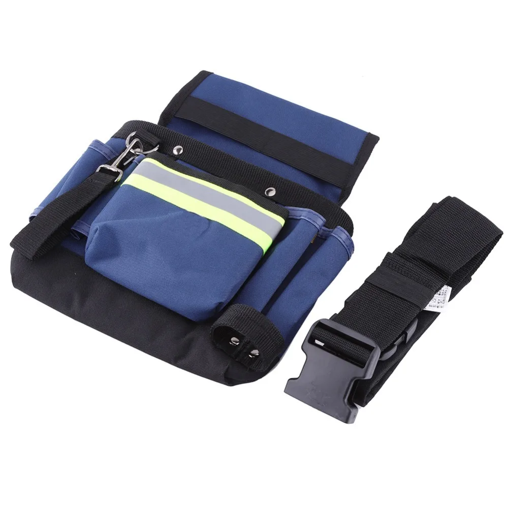 

Portable Electrician Waist Tool Bag Holder Convenient Work Organizer Pouch with Belt for Electricians During Installing etc