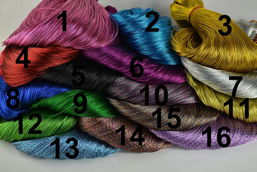 Разные цвета металлический шнур для обрезки неэластичный упаковки подарков