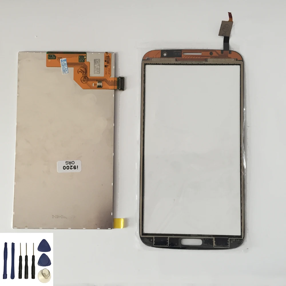 Панель сенсорного экрана для Samsung Galaxy Mega 6 3 I9200 I9205 черный/белый дигитайзер + модуль