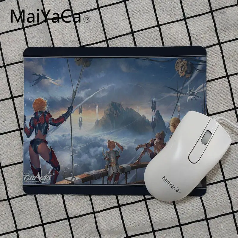 Игровой коврик для мыши MaiYaCa простой дизайн lineage 2 резиновый в стиле аниме игровой