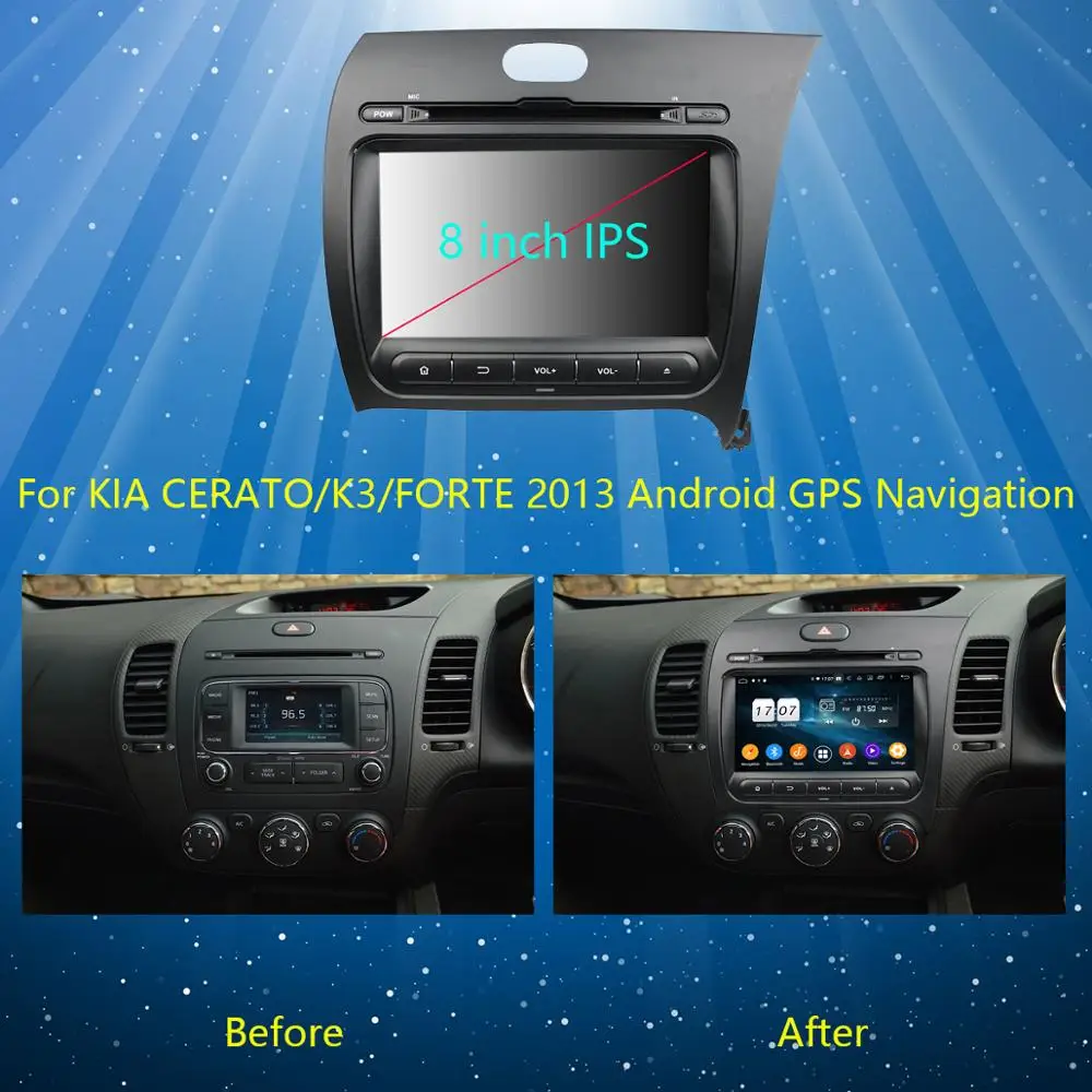 " ips 1920*1080 8 Core 4G ram+ 64G rom Android 9,0 автомобильный dvd-плеер Для Киа церато Форте K3 2013 DSP радио gps Parrot BT