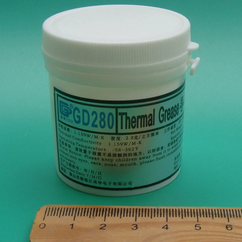 Термопроводящая паста GD силиконовый пластырь теплоотвод GD280 вес нетто 150 г