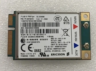 Беспроводная Wi Fi карта Ericsson F5521GW GOBI3000 FRU:60Y3279 Mini PCIe для Thinkpad X220 X220T T420S|wireless wifi