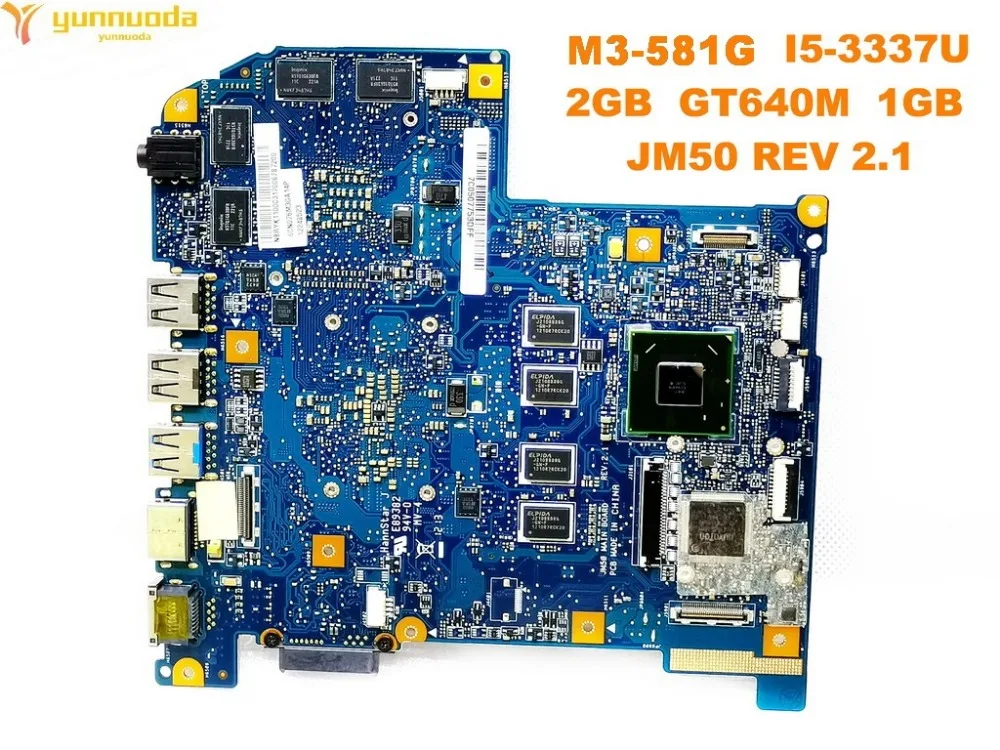 Для ACER M3-581TG Материнская плата ноутбука M3-581TG I5-3337U 2 Гб GT640M 1 ГБ JM50 основной плате REV 2,1 испытанное хорошее