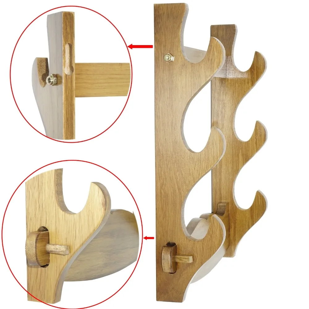 Настенное крепление из настоящей древесины самурайский меч катана