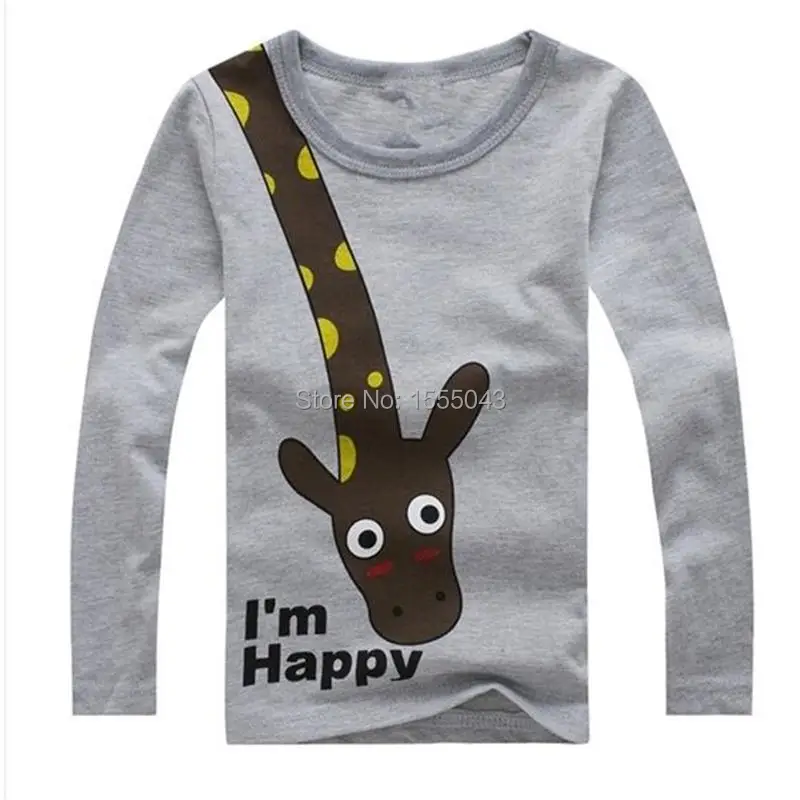 Лидер продаж Новинка футболка для мальчиков с длинными рукавами и рисунком