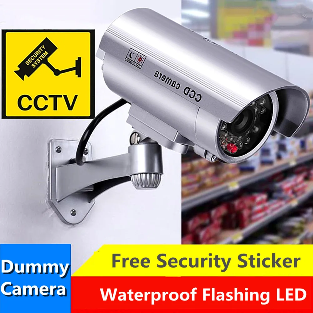 Mini CCTV dummy fake camera wifi outdoor indoor home security video surveillance dummy videcam w/ blinking Red LED light