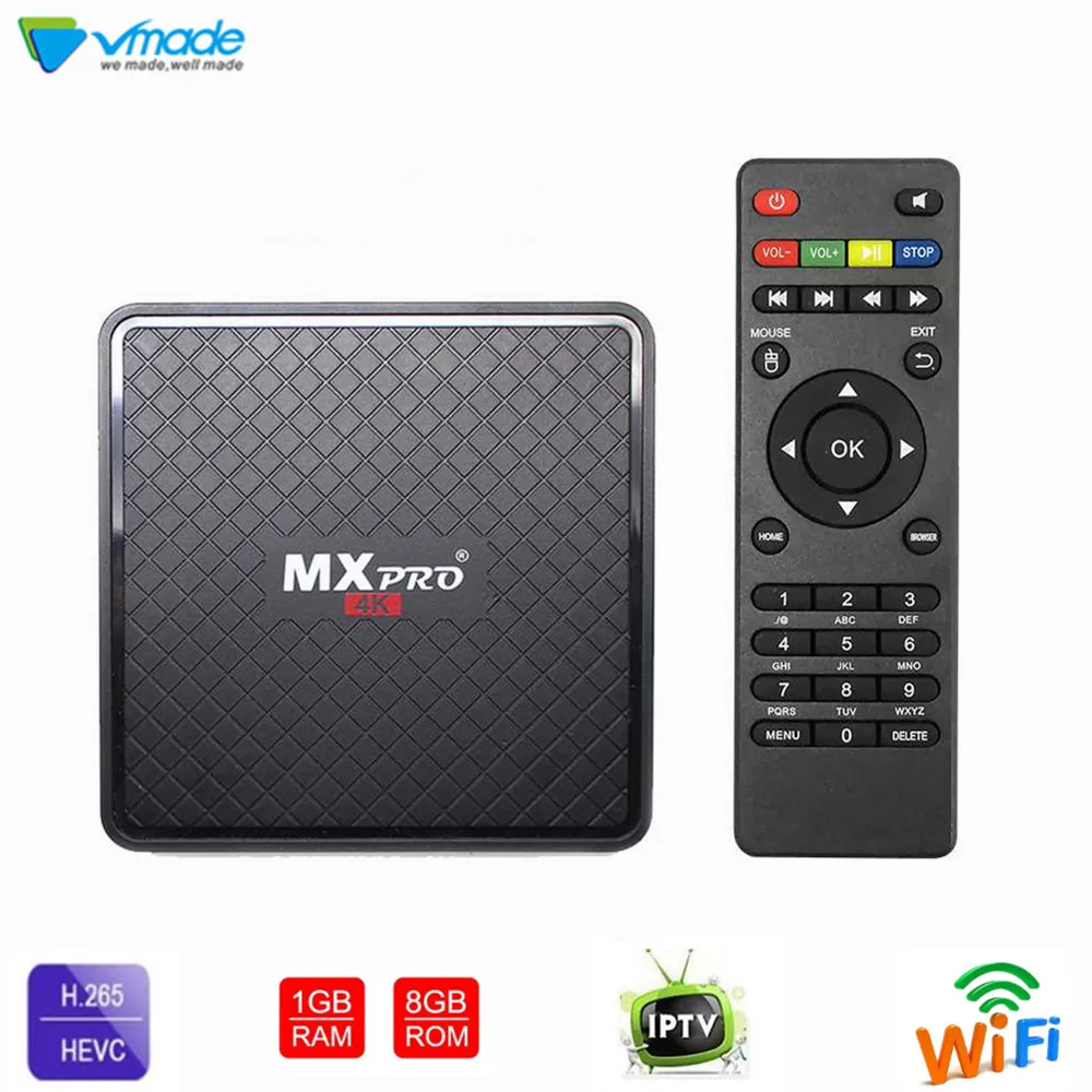 Vmade V96S Мини Android 7,0 Smart tv Box 1+ 8 Гб Allwinner H3 четырехъядерный Supprt 1,0 ГГц Wifi Netflix медиаплеер IP tv телеприставка