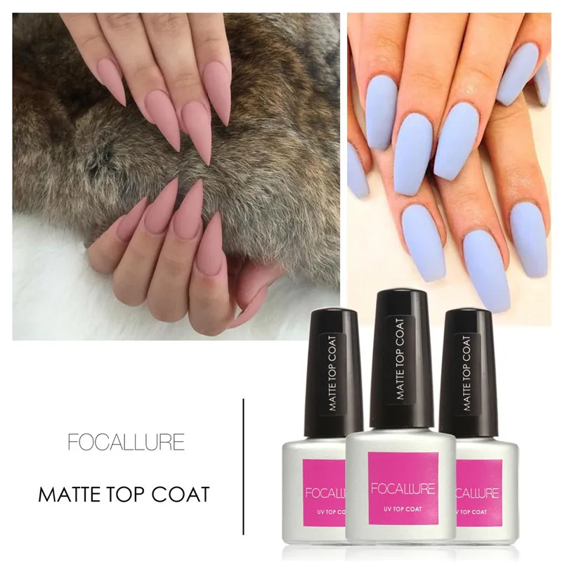 Focallure/красота 1 шт. 7,5 мл матовый лак матовое верхнее покрытие для ногтей Гель-лак для ногтей верхнее покрытие Гель-лак для женщин