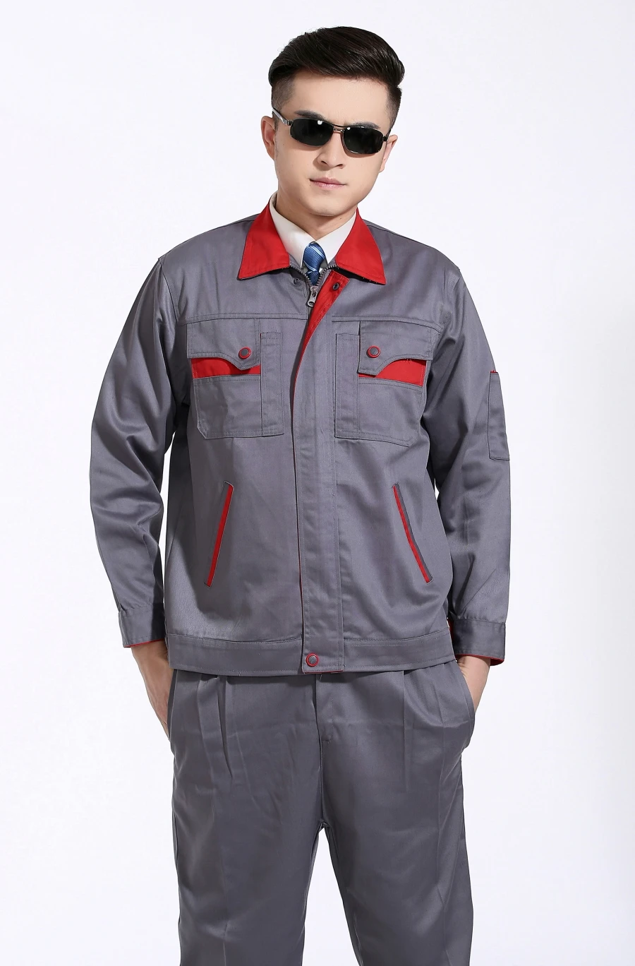 Осенне-зимняя одежда с длинными рукавами мужской костюм механика инженерная