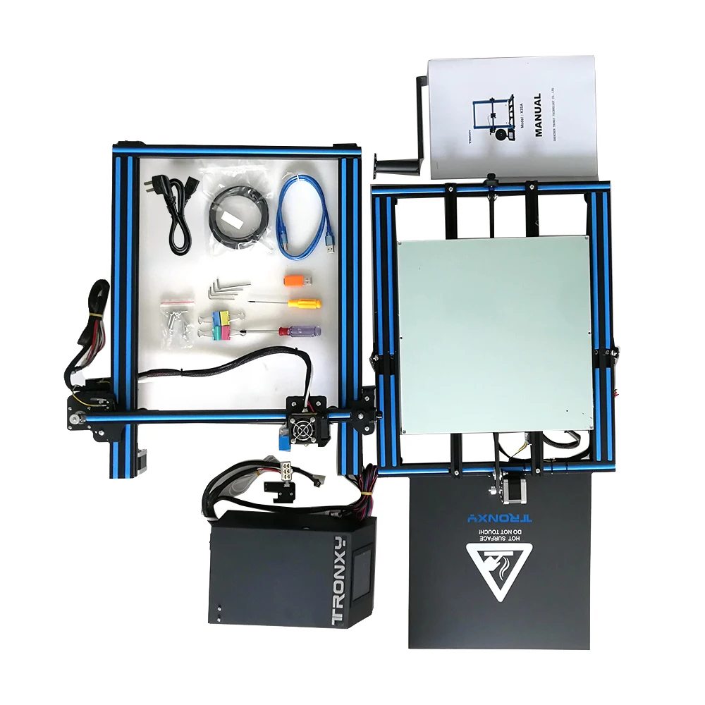 Tronxy X3SA 3d принтер комплект с тепловым сенсорным экраном MK8 сопло Авто нивелир нити иссякает обнаружение отключения питания восстановление