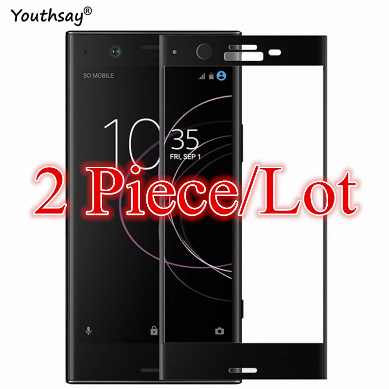 Protector de pantalla para Sony Xperia XZ1, vidrio templado de cubierta completa, pel&iacute;cula protectora para Sony Xperia XZ1, Youthsay-0