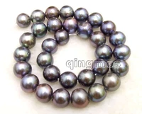 sale huge 12 13mm high quality black natural freshwater jewelry pearl loose beads strand 14 los178 wholesaleretail free ship