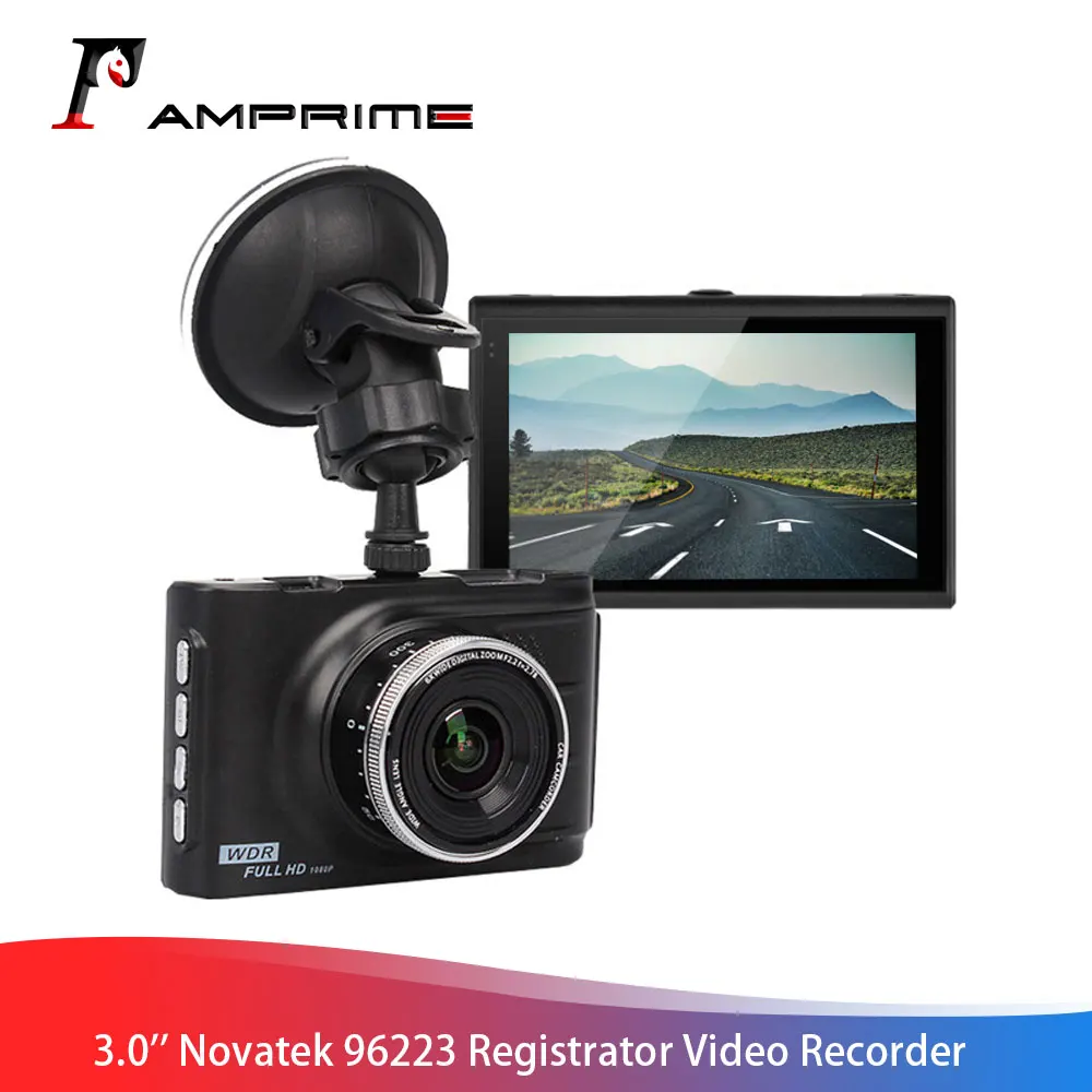 Автомобильный мини видеорегистратор AMPrime 3 '' автоматический Регистратор Novatek