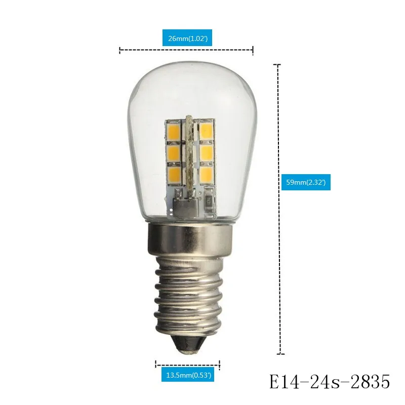 Светодиодная лампа E14 2835/E12 3014 AC110v/220 V Высокая Яркая стеклянная с абажуром 3W Чистый