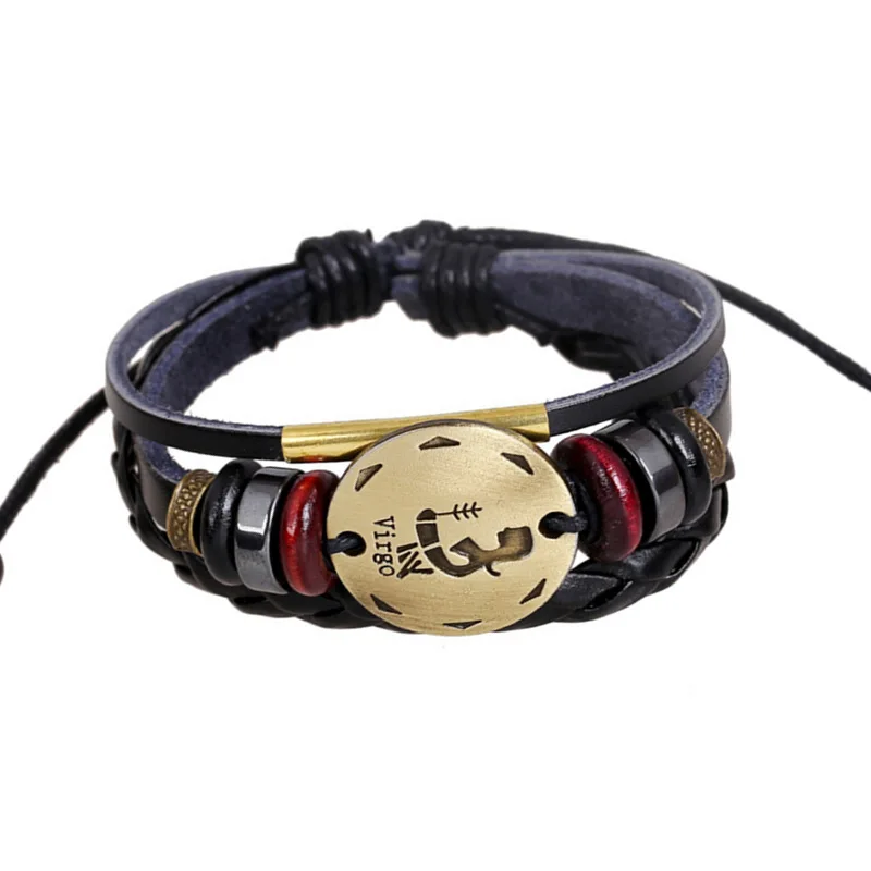 S.VEX Mens Bracelets 2018 Bohemia Leather Rope Chain Brecelet Jewelry Armbandjes for Men | Украшения и аксессуары