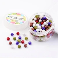 glass pearl bead sets barely pink mix environmental baking paintedrounddyedmixed color8mmhole 0 71 1mmabout 200pcsbo