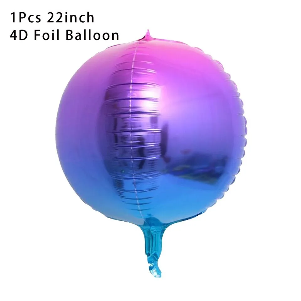1PC Gradient Purple Космический набор космонавты и ракеты фольгированные шары Вселенная Галактика тематические шары День рождения Детские игрушки для душа - Цвет: 1PC Gradient Purple