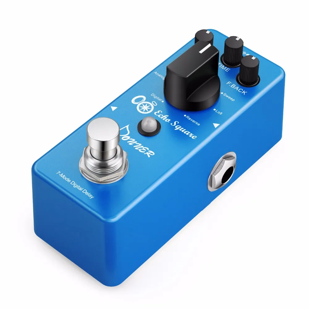Donner Multi Digital Delay гитарная педаль Echo Square эффектов 7 режимов|Детали и аксессуары для