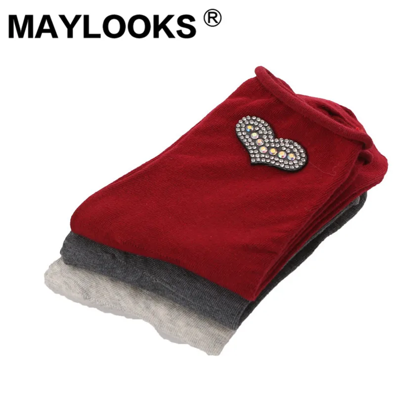 Maylooks Осенне зимняя обувь Новое поступление хлопковая Лидер продаж женские Носки