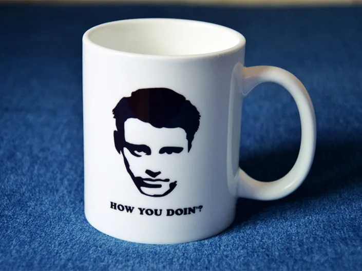 Friends tv show Joey how you doing Pivot central perk mug cup | Дом и сад